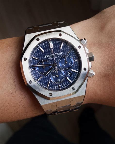 audemars piguet blue chronograph|cheapest audemars piguet.